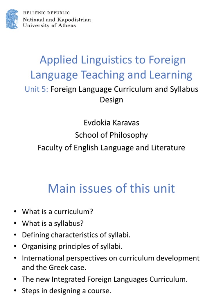 Curriculum Vs Syllabus PDF | PDF | Curriculum | Language Education