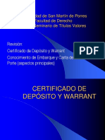Revision Cartular 7 Warrant Diapos