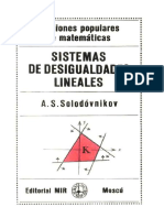 Libro - Sistemas de Desigualdades Lineales - A.S.Solodovnikov PDF