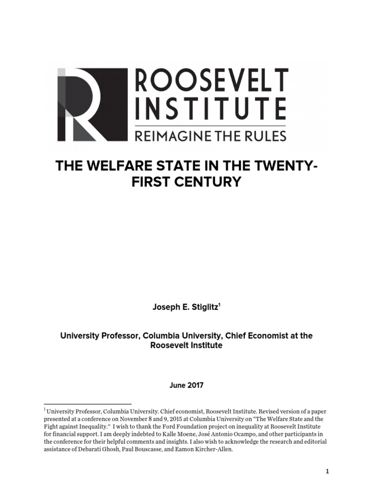 The Welfare State in The Twenty-First Century | PDF | Economic ...