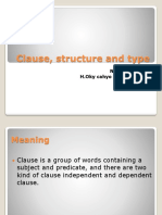 Clause, Structure and Type