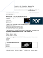 Prueba Sistema Solar 3º A