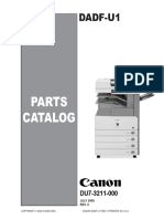 Canon Dadf-u1 Parts Manual