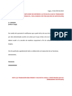 Carta Notificacion Fin de Contrato Al Trabajador