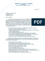 CDRUSPACOM LTR To SASC Chairman Re - Unfunded Priorities List For FY18