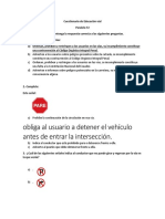 Cuestionario de Educación Vial F2 PDF