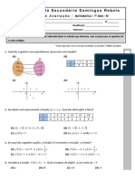 Ficha de Avaliação Funções