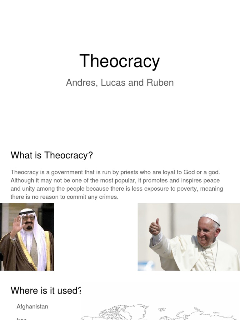Theocracy Presentation | PDF | Theocracy | Pope