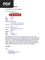 Titan Industries: From Wikipedia, The Free Encyclopedia