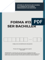 Forma Ser Bachiller