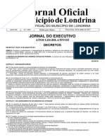 Jornal Do Executivo: Atos Legislativos Decretos