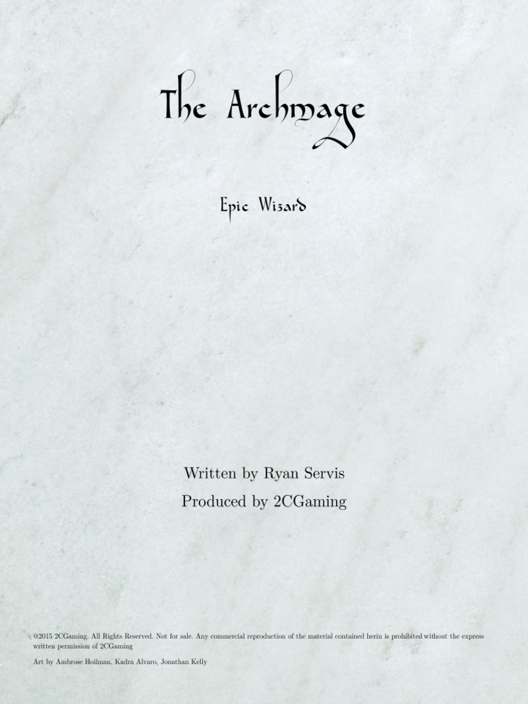 Archmage: Mastering Arcane Supremacy | PDF