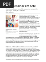 o Que Ensinar Em Arte