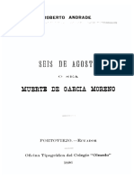 Seis de Agosto o Sea Muerte de Garcia Moreno - Roberto Andrade PDF