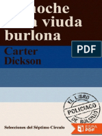 La Noche de La Viuda Burlona - Carter Dickson