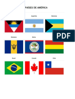 Bandera de Los Países de América