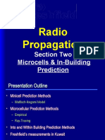 Radio Propagation: Section Two Microcells & In-Building Prediction