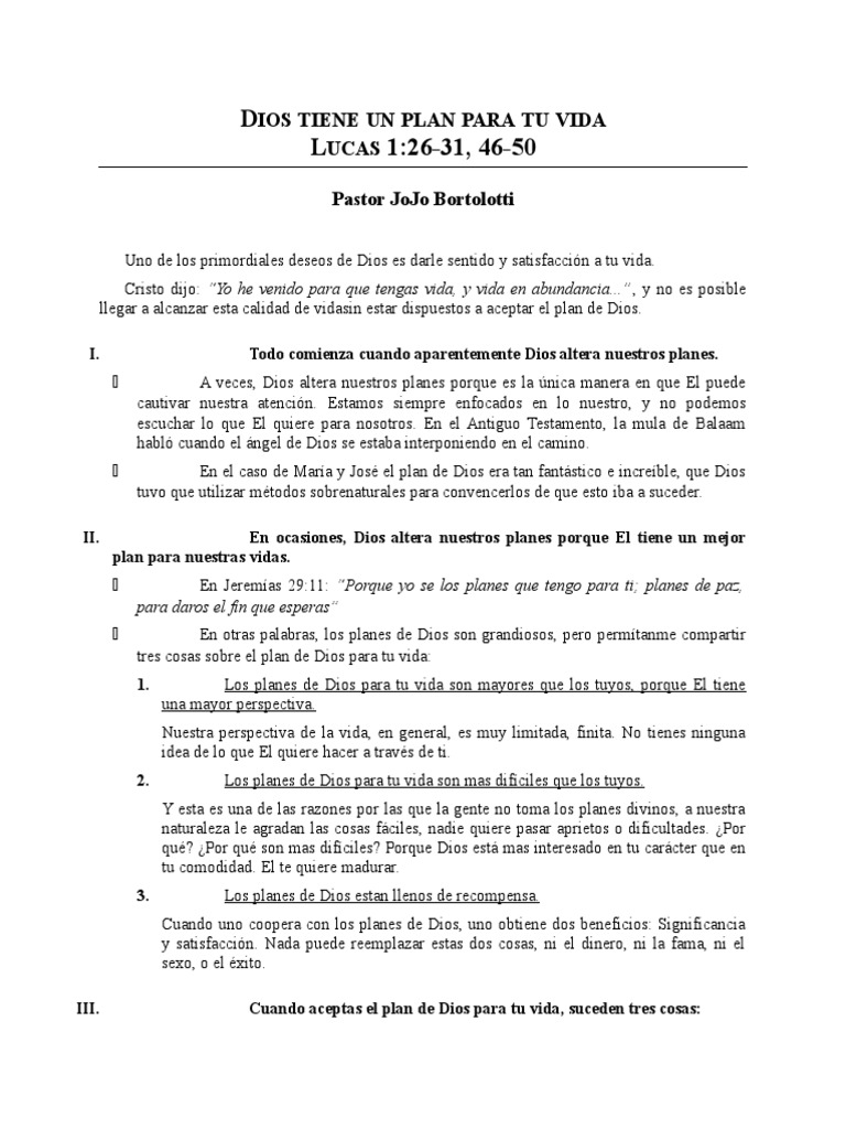 Dios Tiene Un Plan para Tu Vida | PDF | Dios | Religión y creencia