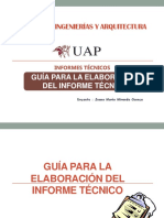 Guia para La Elaboracion Del Informe Tecnico