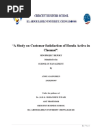 A Study on Customer Satisfaction of Hond