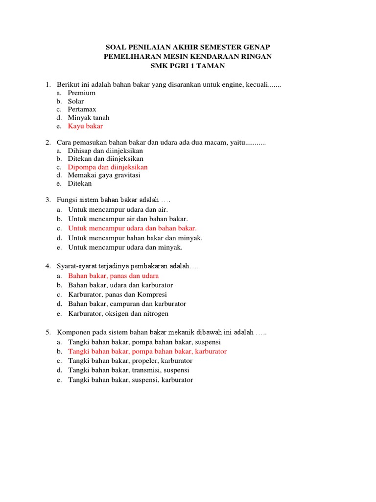 Soal Pmkr Kelas 11 Beserta Jawabannya Fr Lif Co Id