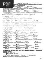 Practice Test 12.70