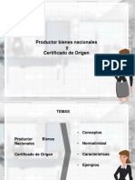 Productor Bienes Nacionales y Certificad