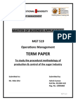 Term Paper: Master of Buisness Application
