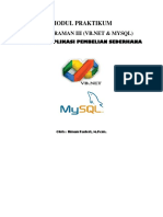 MODUL PRAKTIKUM PEMROGRAMAN III (VB - Net) - Lengkap