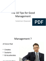 The 10 Tips For Good Management