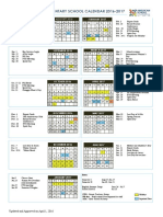 Calendar 2016 2017 Elementary