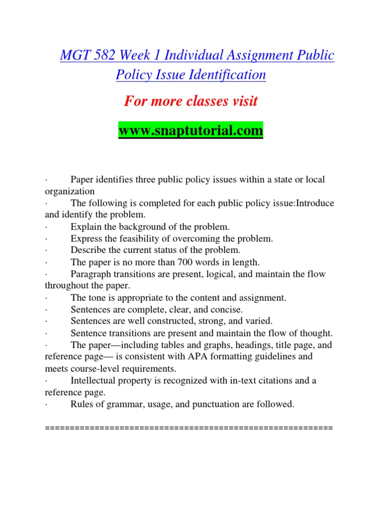 Public Policy Issue Identification Guide | PDF | Sentence (Linguistics ...