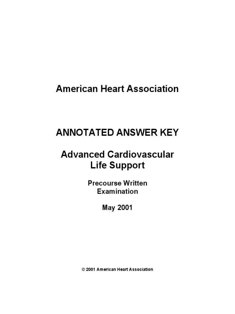 ACLS_Pretest_Exam_Annotated.pdf Cardiopulmonary Resuscitation
