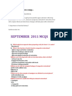 2011 SEPTEMBER  MCQ+SAQs