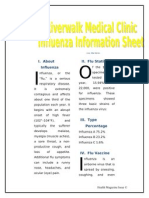 Riverwalk Medical Clinic Influenza Information Sheet