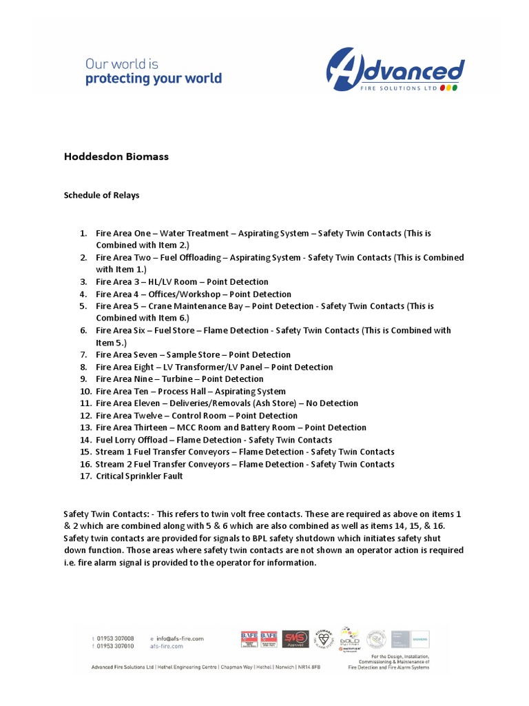 Updated Relay Schedule PDF