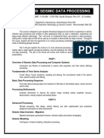 Geos 469/569: Seismic Data Processing