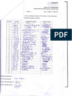 Attendance Sheet