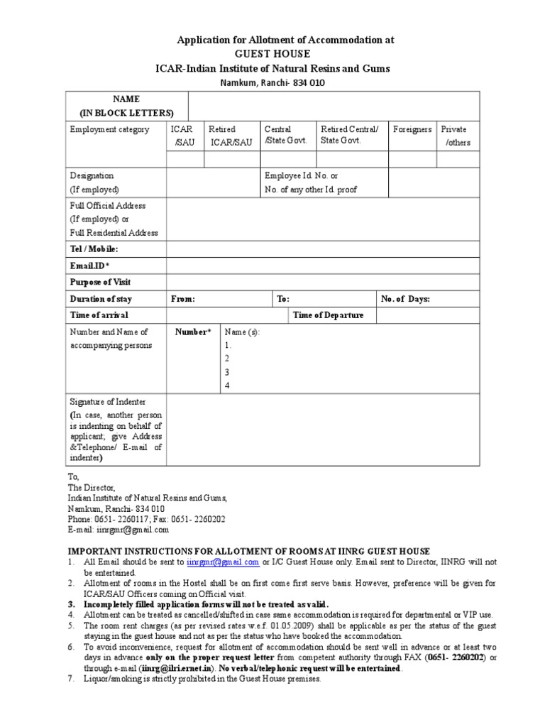 Guest House Application (1) Email Government