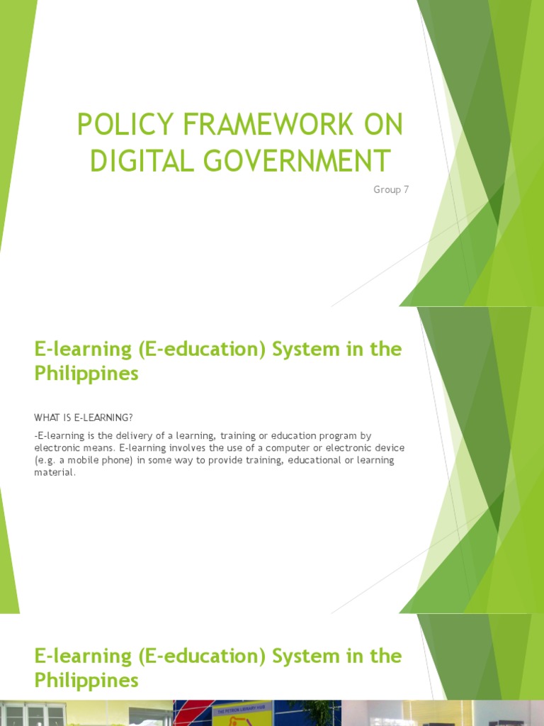 Policy Framework On Digital Government PDF Vocational Education