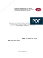 Trabajo Especial de Grado. Contaduria Publica Abril - 2016 UNIPAP