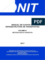 Manual de Custos de Infraestrutura de Transportes: Metodologia e Conceitos