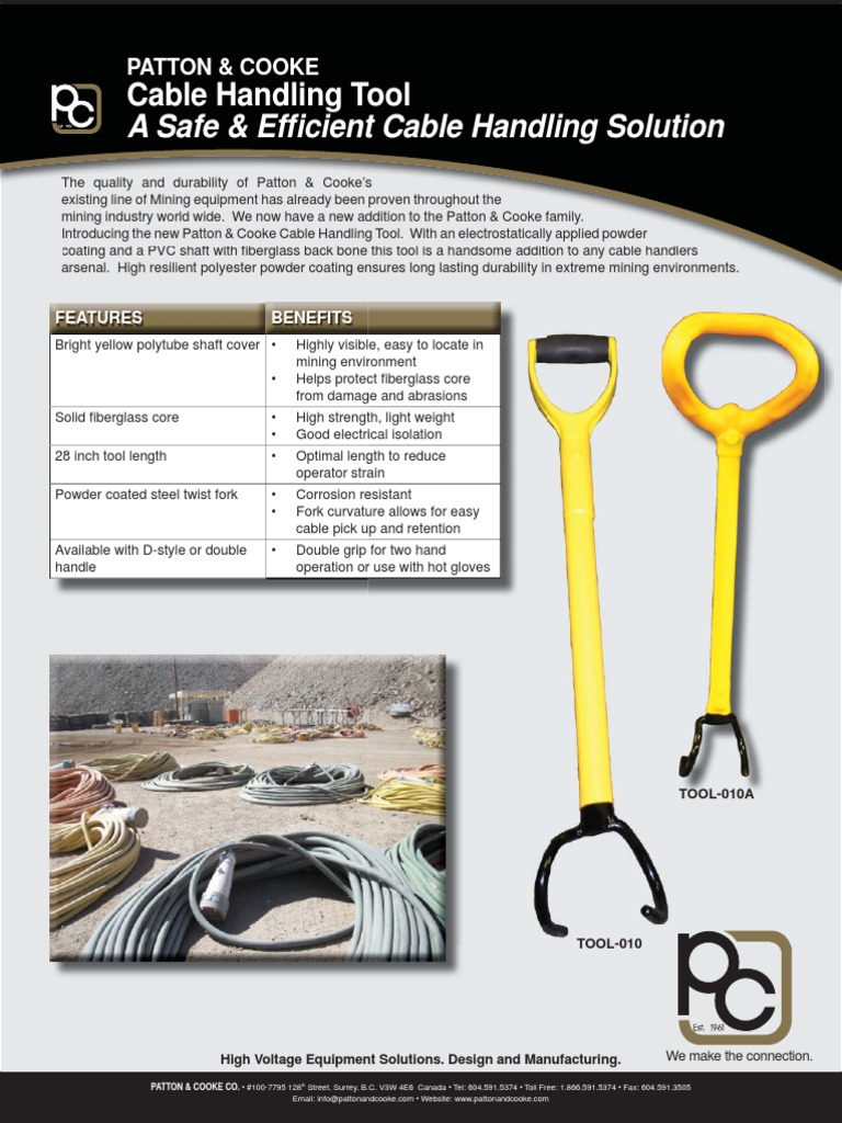 High Voltage Cable Handling Tool | PDF | Cable | Industries