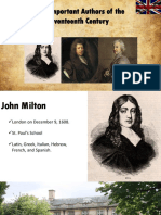17th Century Authors Milton