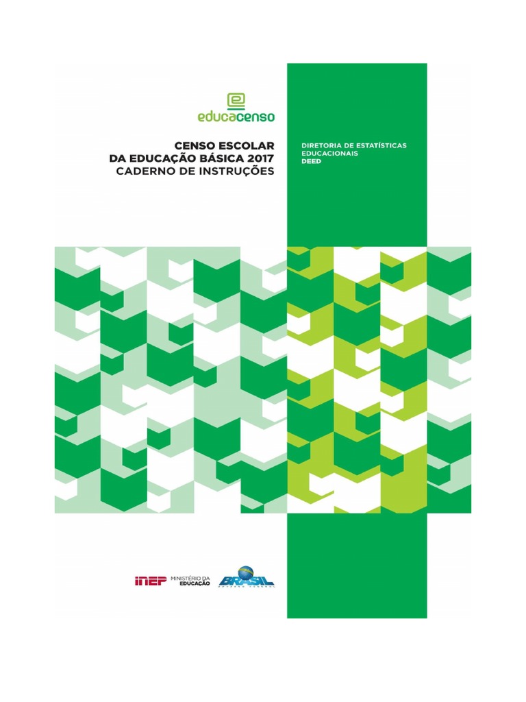 Caderno De Conceitos E Orientações Do Censo Escolar