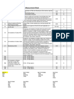 Joint Measurement Sheet: Name of College