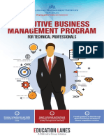 Executive Business Management Program: For Technical Professionals