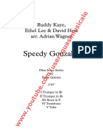 Speedy Gonzales" (Buddy Kaye) Arr. Adrian Wagner - Brass Quintet (Sheet Music) Arrangement