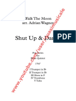 Pop Shut Up & Dance" (Walk The Moon) Arr. Adrian Wagner - Brass Quintet (Sheet Music) Arrangement