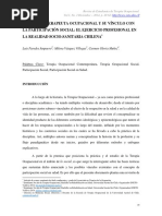 PRAXIS DEL TERAPEUTA OCUPACIONAL Y SU VÍNCULO CON LA PARTICIPACIÓN SOCIAL: EL EJERCICIO PROFESIONAL EN LA REALIDAD SOCIO-SANITARIA CHILENA